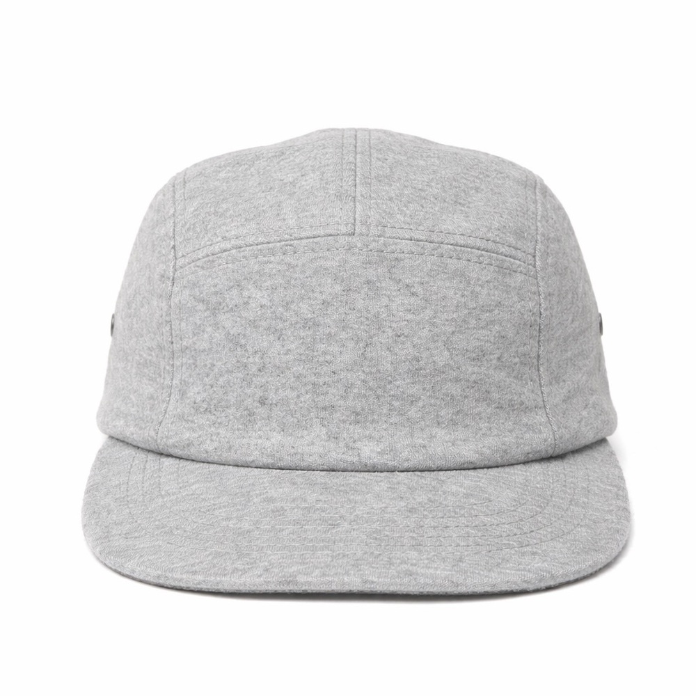 LE CHÂTEAU - Minimalist Grey Cotton 5-Panel Cap | Adjustable